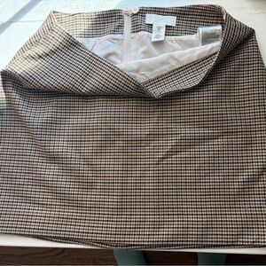 H&M Mini Skirt Women size 8 Brown & Cream New,never worn.